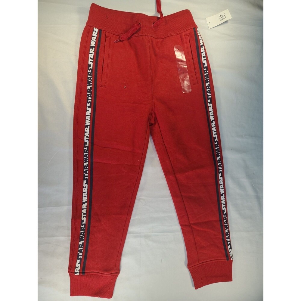 GAP Kids Star Wars Boys Size S 6-7 Red Jogger Sweatpants NWT